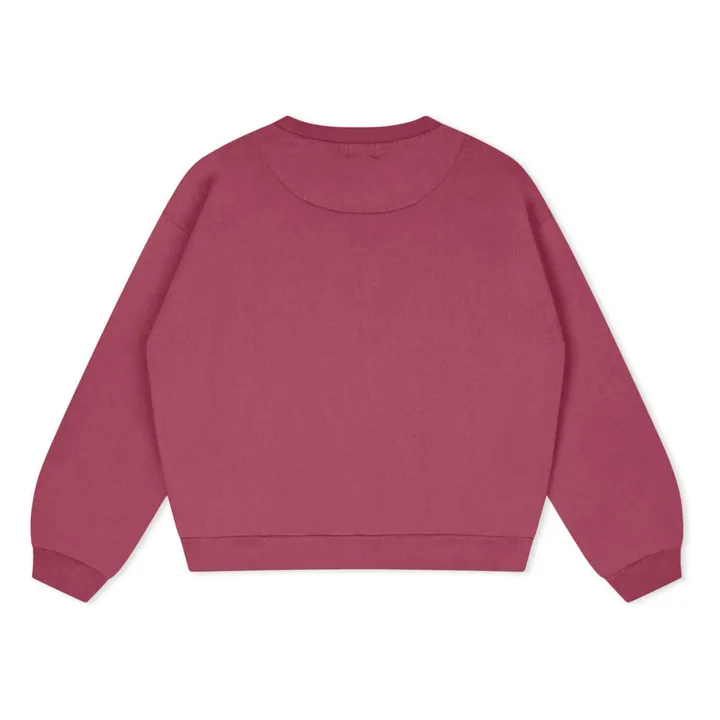 Organic cotton sweatshirt | Burgundy- Product image n°3