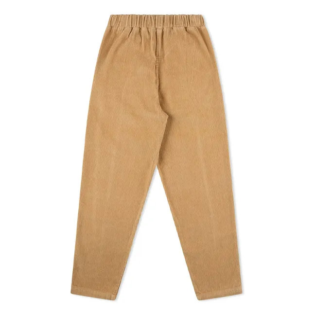 Pantaloni di velluto a coste in cotone biologico | Camel