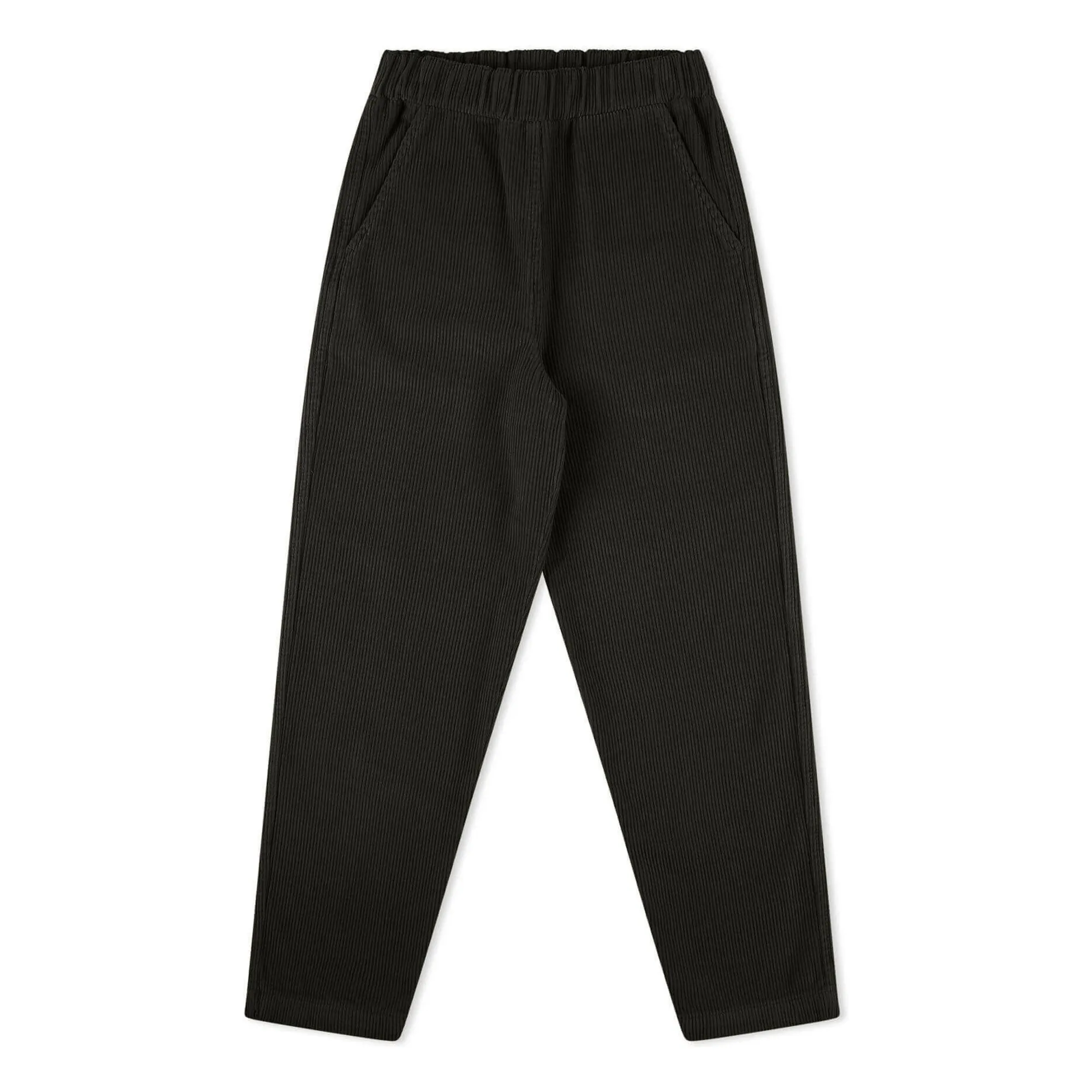 Matona Black Organic Cotton Corduroy Pants