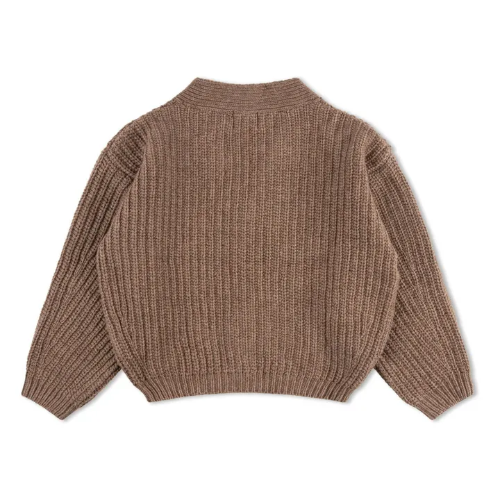 Wool Cardigan | Brown- Product image n°3