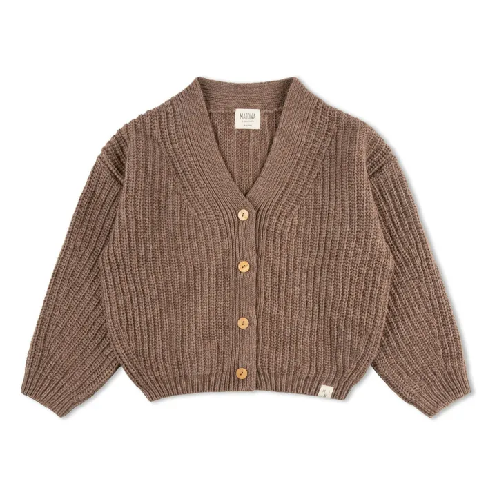 Wool Cardigan | Brown- Product image n°0