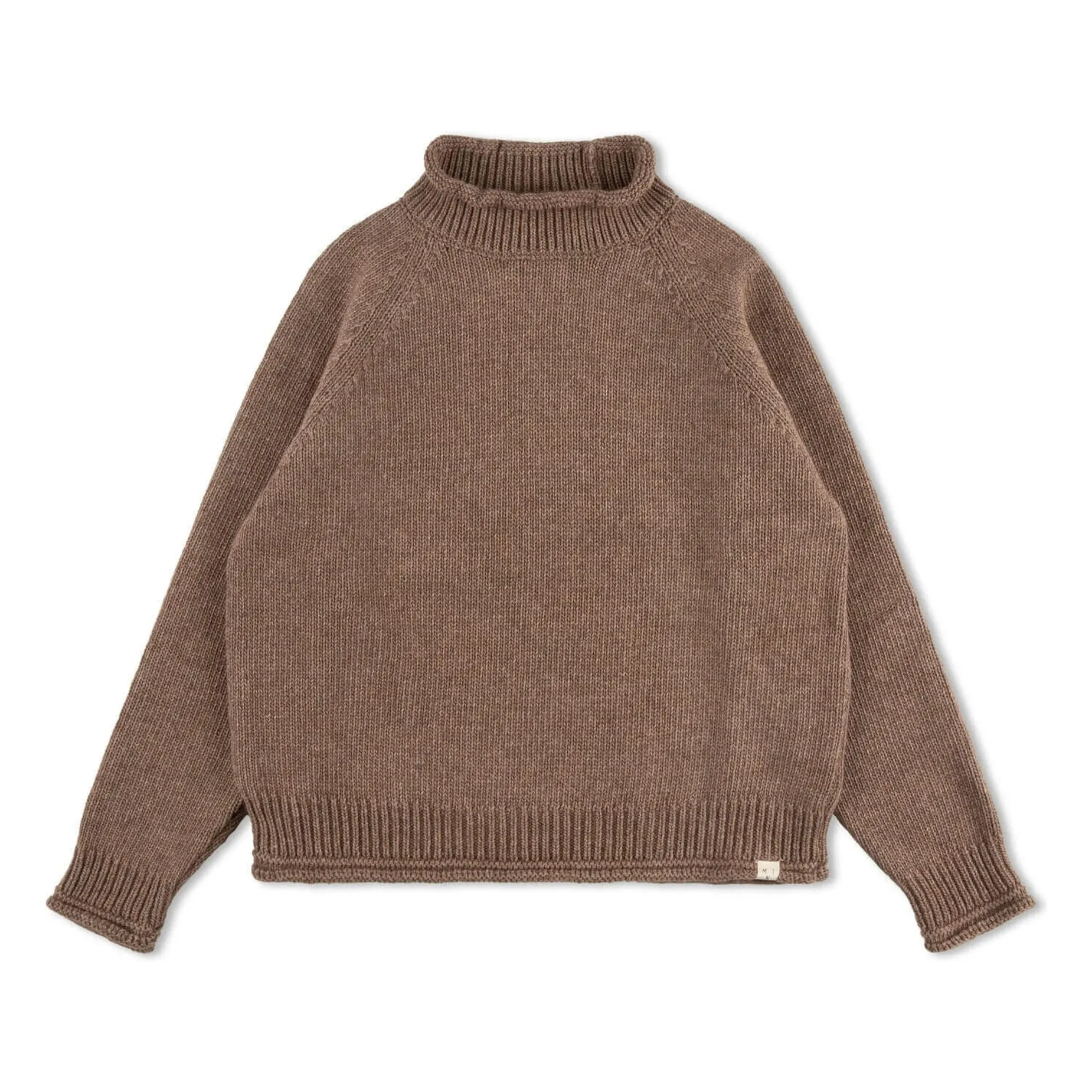 Matona Brown Raglan Wool Sweater