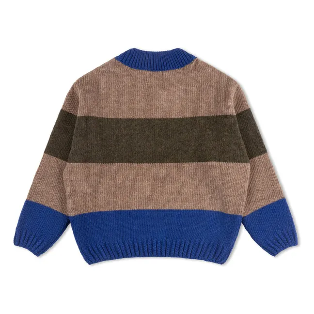 Pull Rayé Laine | Bleu