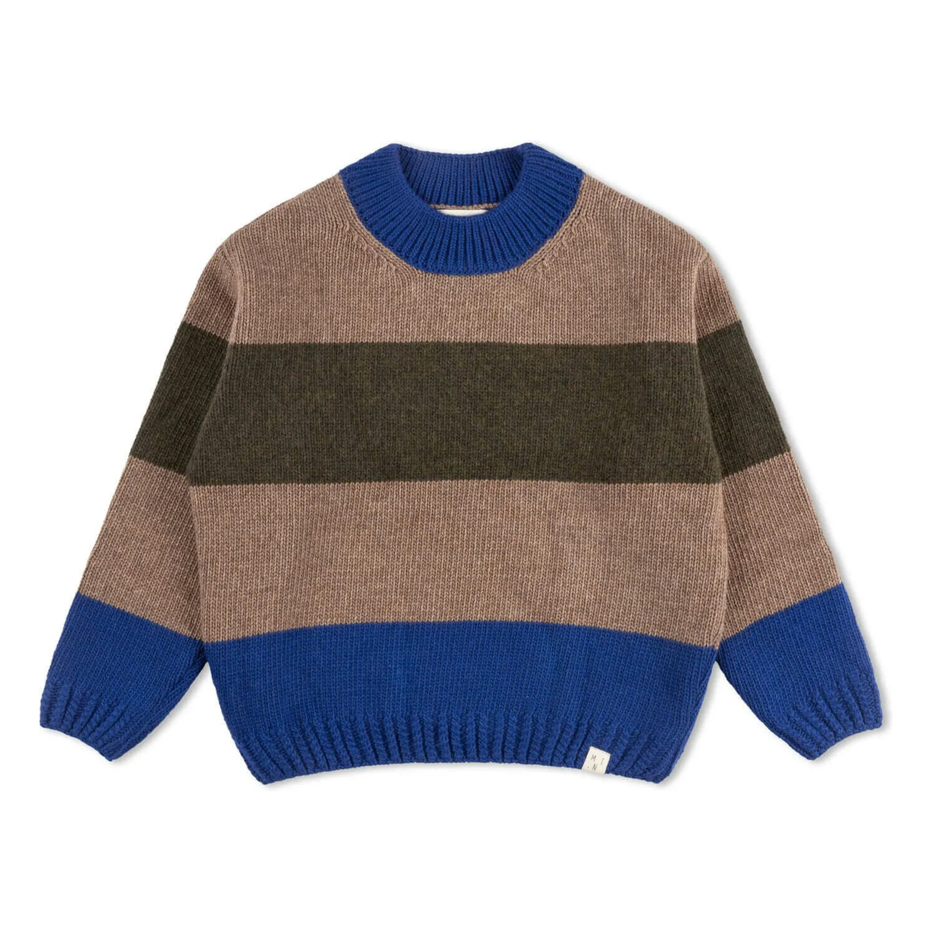 Matona Blue Striped Wool Sweater