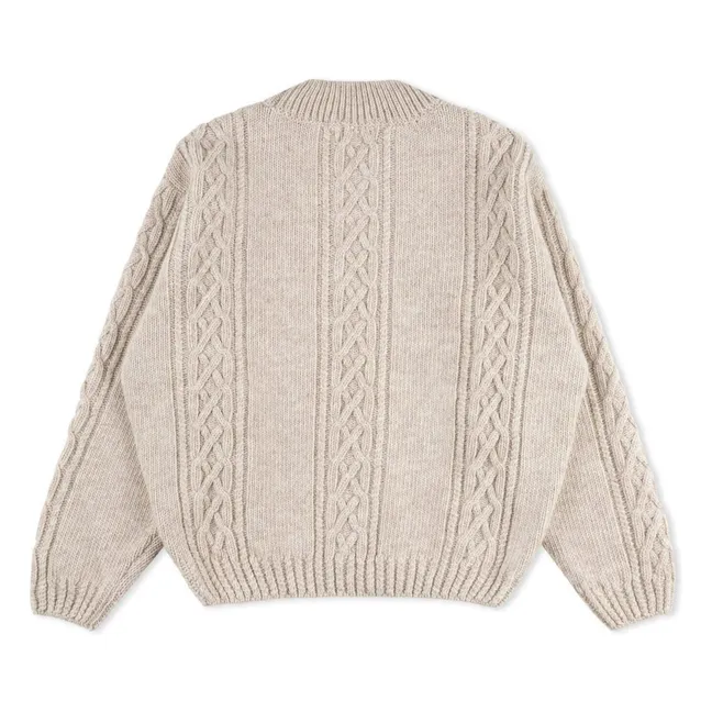 Maglione a cavi di lana | Seta greggia