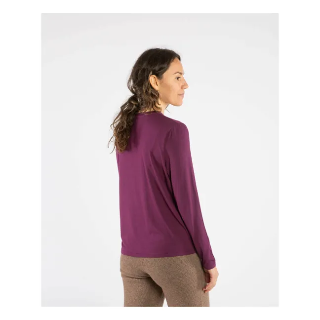 T-shirt Modal | Aubergine