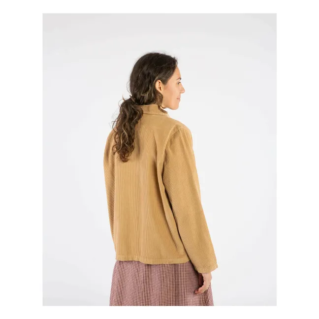 Veste Velours Côtelé Coton Bio | Camel