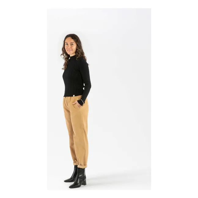 Pantalon Velours Côtelé Coton Bio | Camel