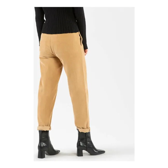 Pantalon Velours Côtelé Coton Bio | Camel