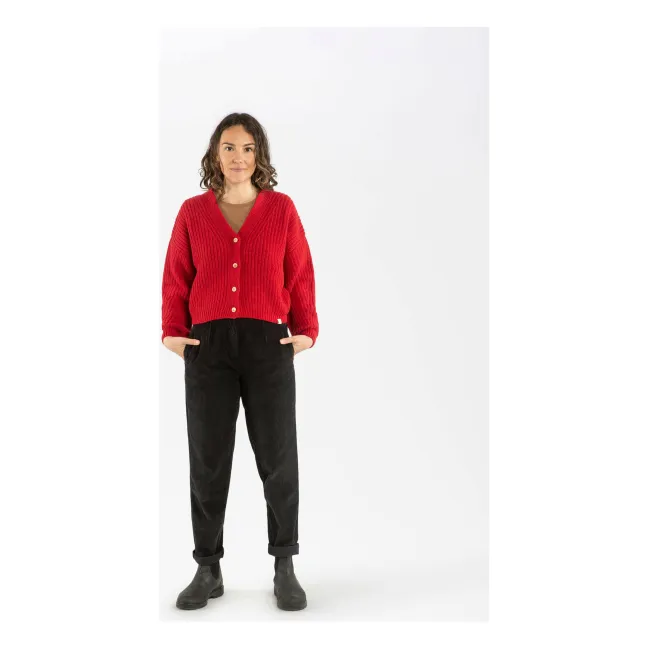 Cárdigan de lana | Rojo