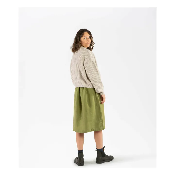 Wool Cardigan | Oatmeal- Product image n°4