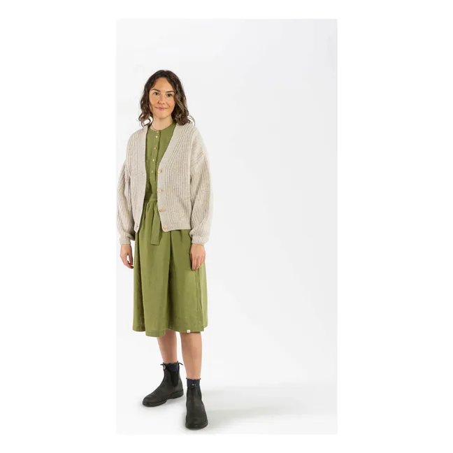 Cardigan in lana | Seta greggia