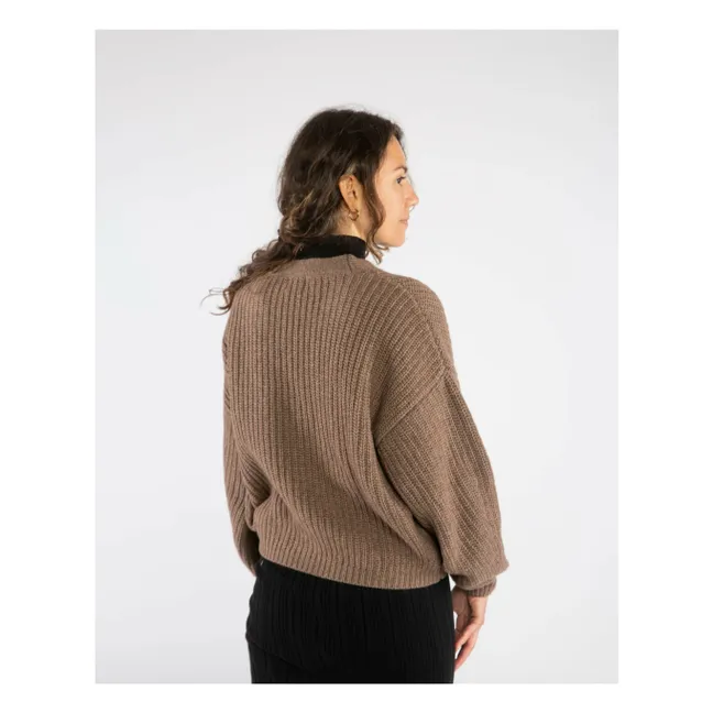 Cardigan Laine | Marron