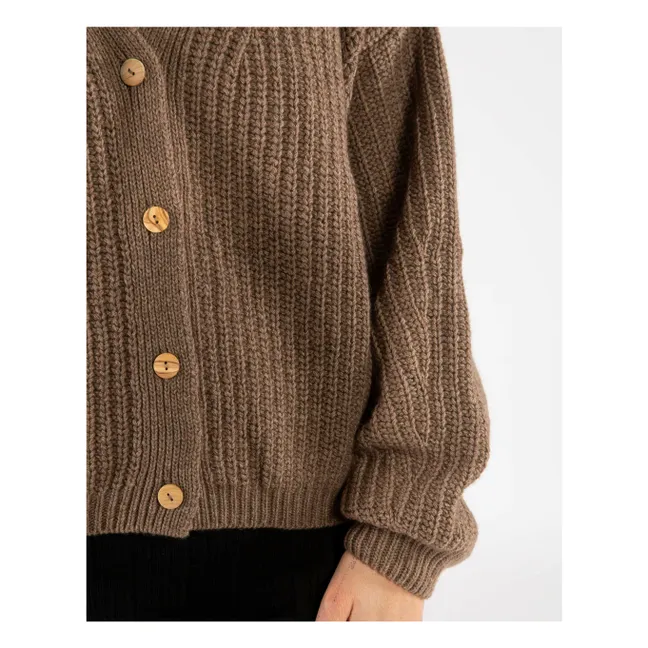 Cardigan Laine | Marron