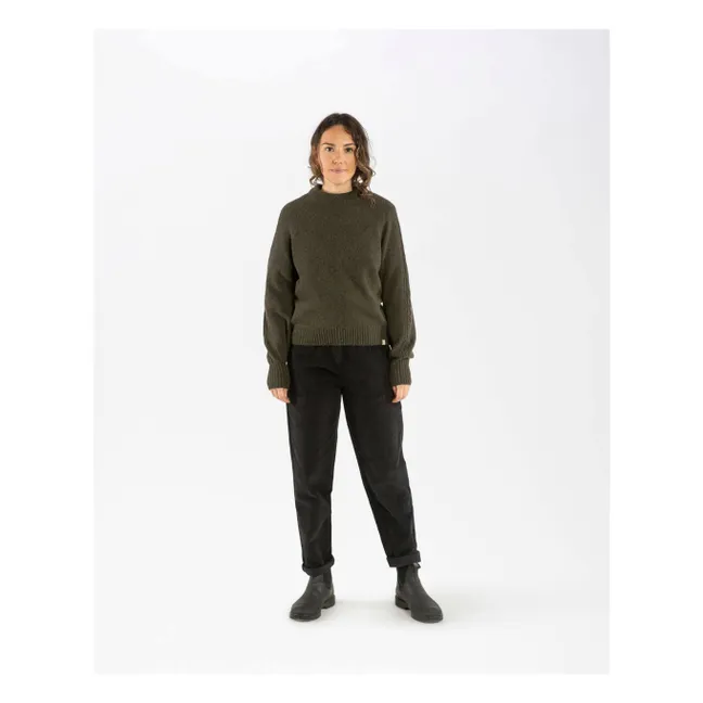 Pull Laine | Vert kaki