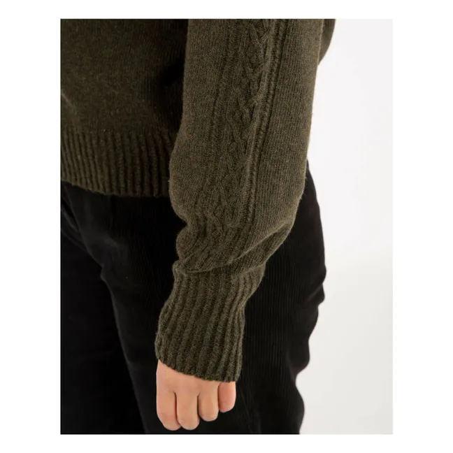 Pull Laine | Vert kaki