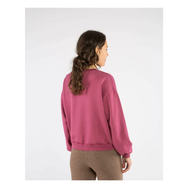 Sudadera de algodón ecológico | Burdeos