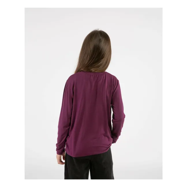 T-shirt Uni Modal | Aubergine