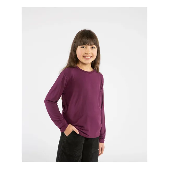 T-shirt Uni Modal | Aubergine