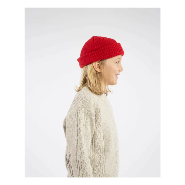 Bonnet Pêcheur Laine | Rouge