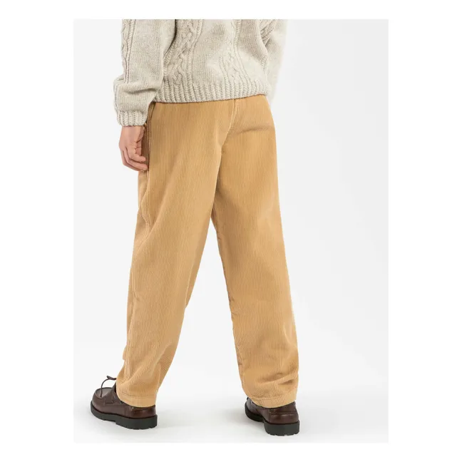 Pantaloni di velluto a coste in cotone biologico | Camel