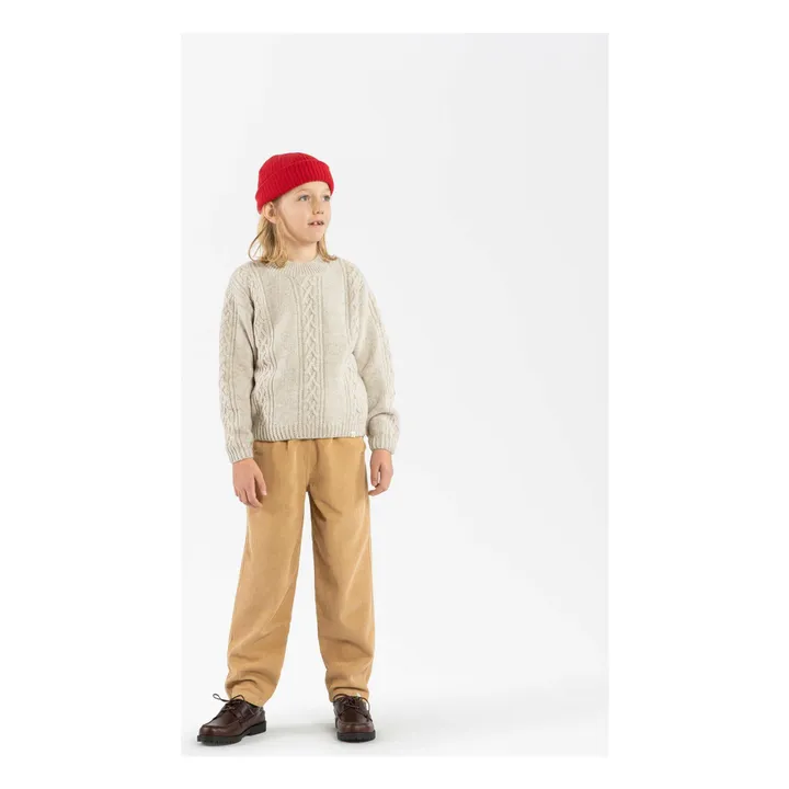 Pantalones de pana de algodón ecológico | Camel- Imagen del producto n°2