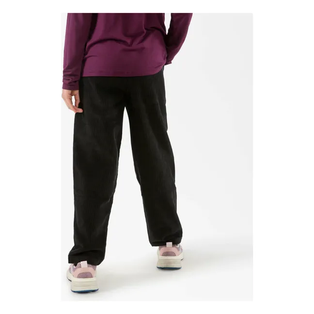 Pantalon Velours Côtelé Coton Bio | Noir