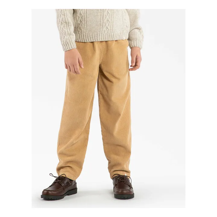 Pantalones de pana de algodón ecológico | Camel- Imagen del producto n°1