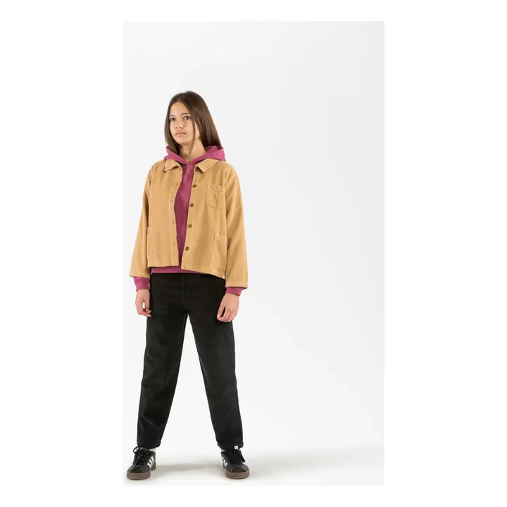 Chaqueta de pana de algodón orgánico | Camel- Imagen del producto n°2