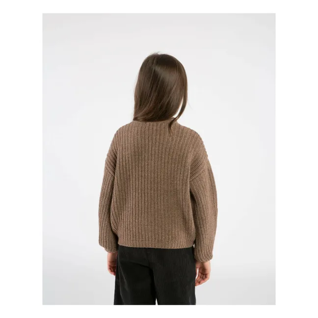 Cardigan in lana | Marrone