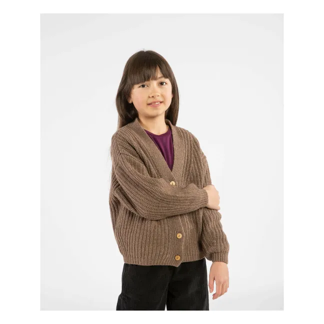 Cardigan Laine | Marron