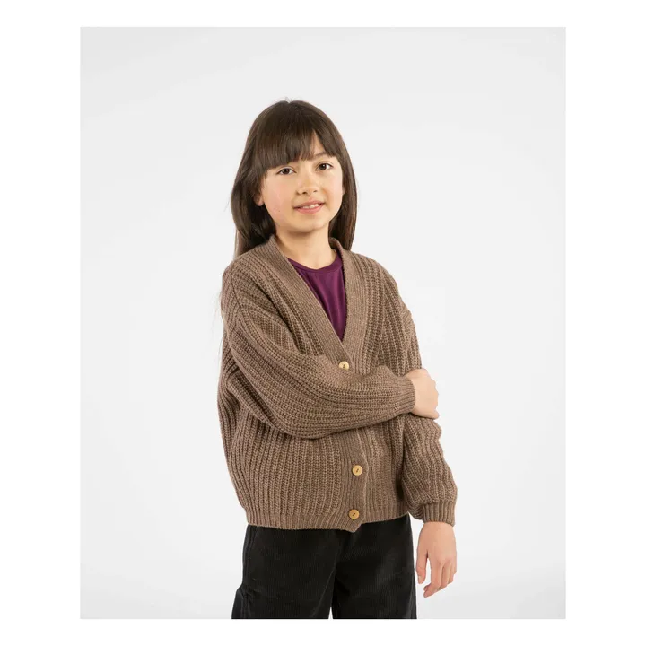 Wool Cardigan | Brown- Product image n°1
