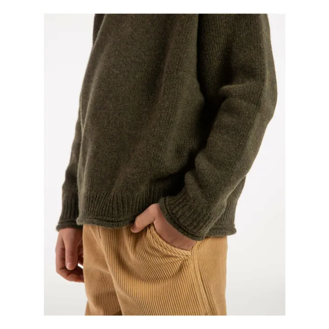 Pull Raglan Laine | Vert kaki