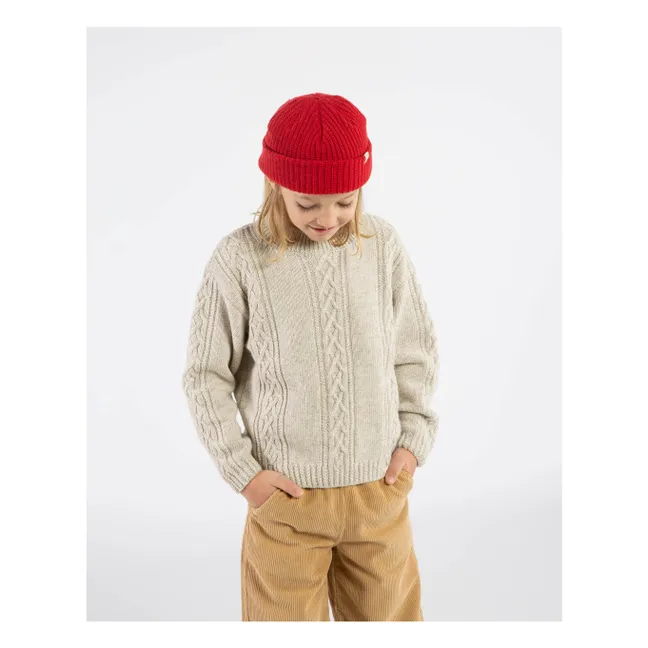 Pull Torsadé Laine | Grège