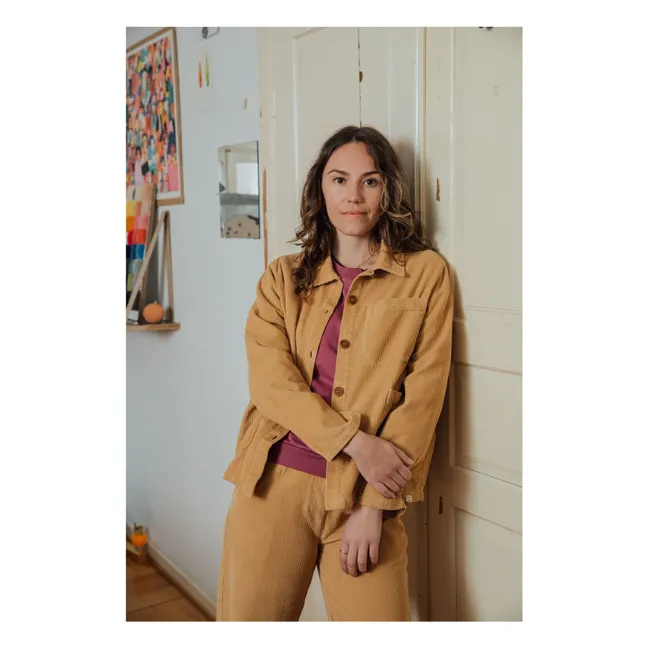 Veste Velours Côtelé Coton Bio | Camel