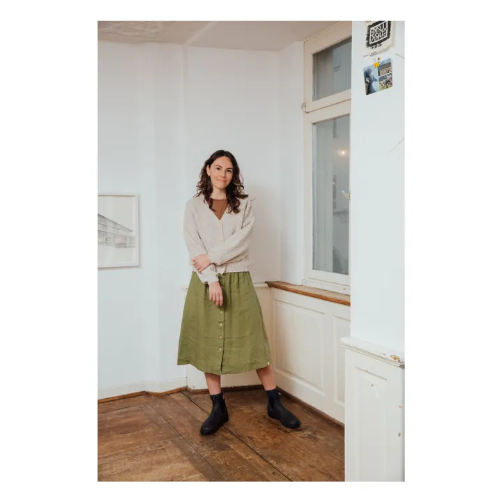 Wool Cardigan | Oatmeal- Product image n°6