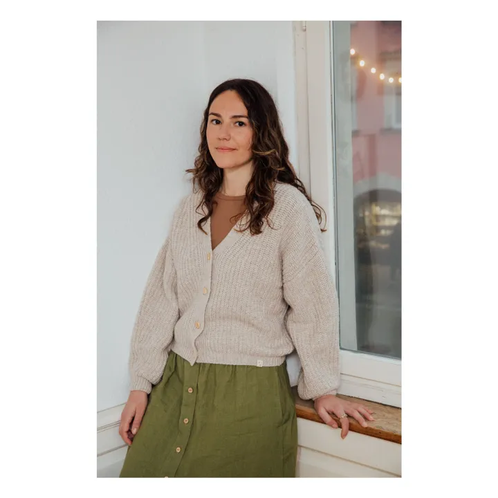 Wool Cardigan | Oatmeal- Product image n°5