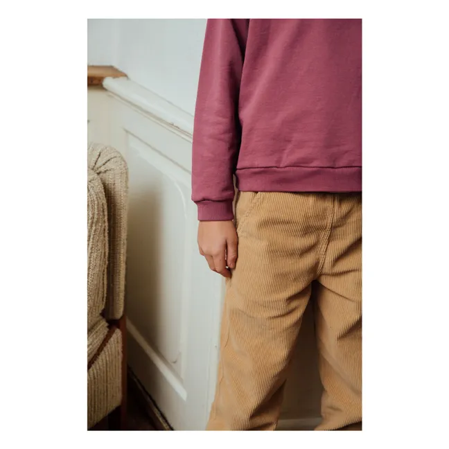 Felpa in cotone biologico | Bordeaux