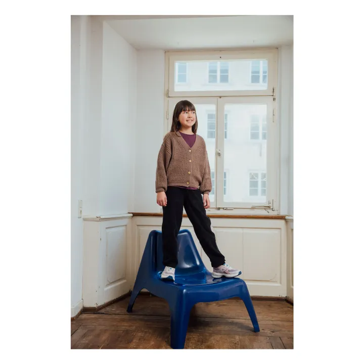 Wool Cardigan | Brown- Product image n°7