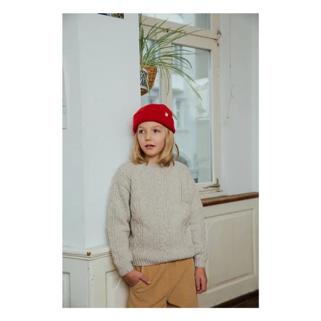 Pull Torsadé Laine | Grège