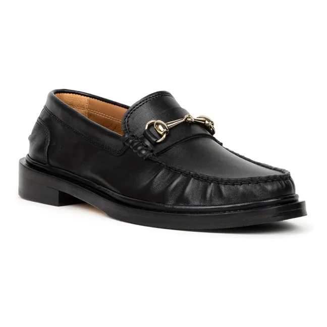 Mocasines de piel de cordero Cardi | Negro