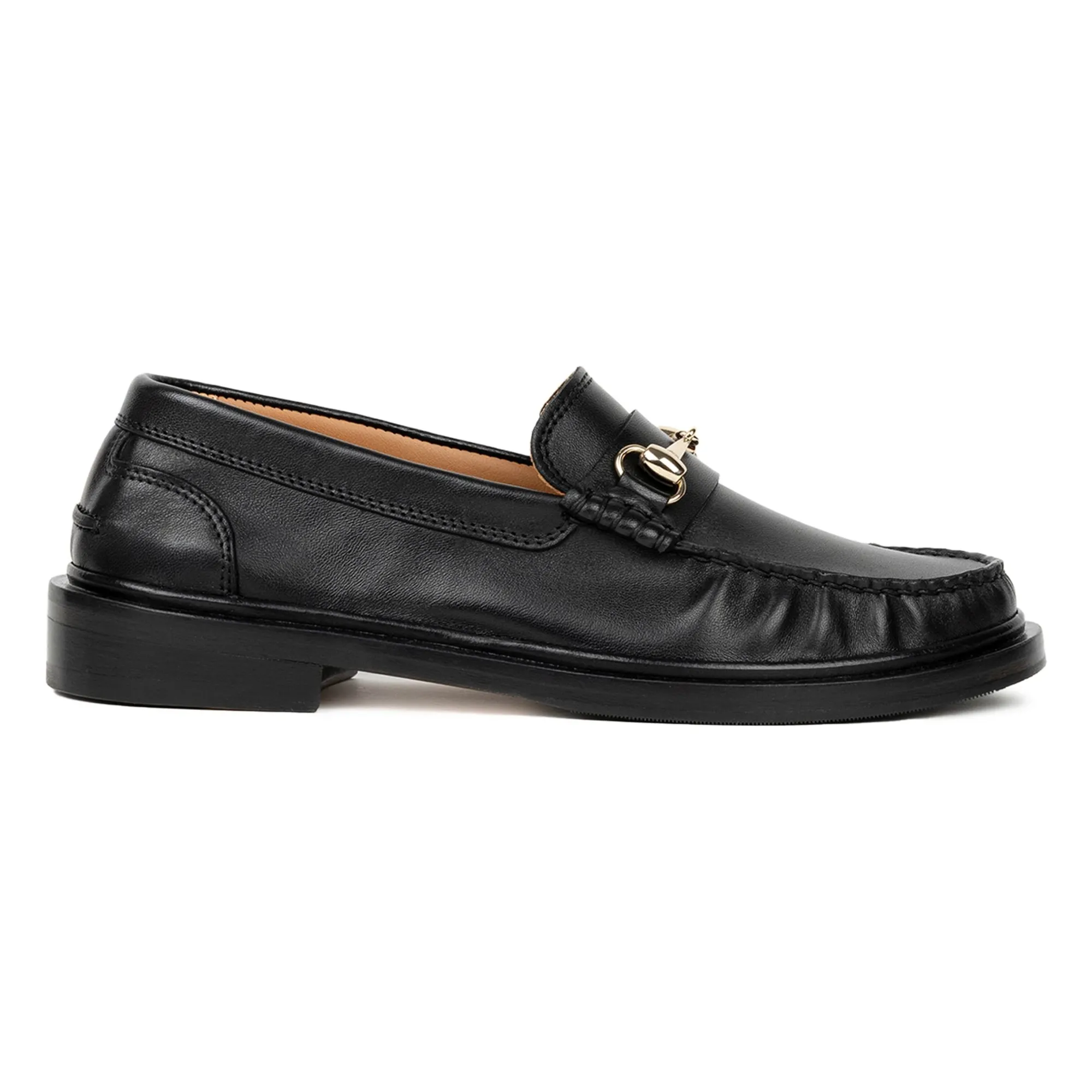 Bobbies Black Cardi Lamb Leather Loafers