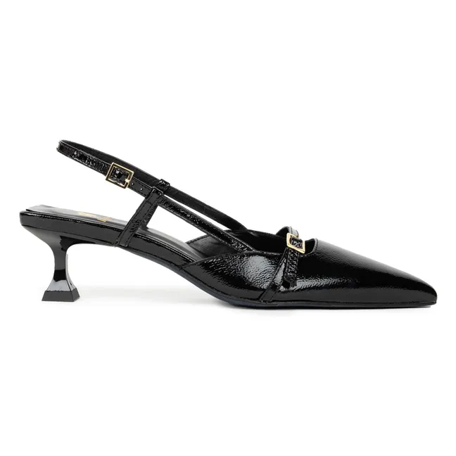 Reem Creased patent leather pumps | Black