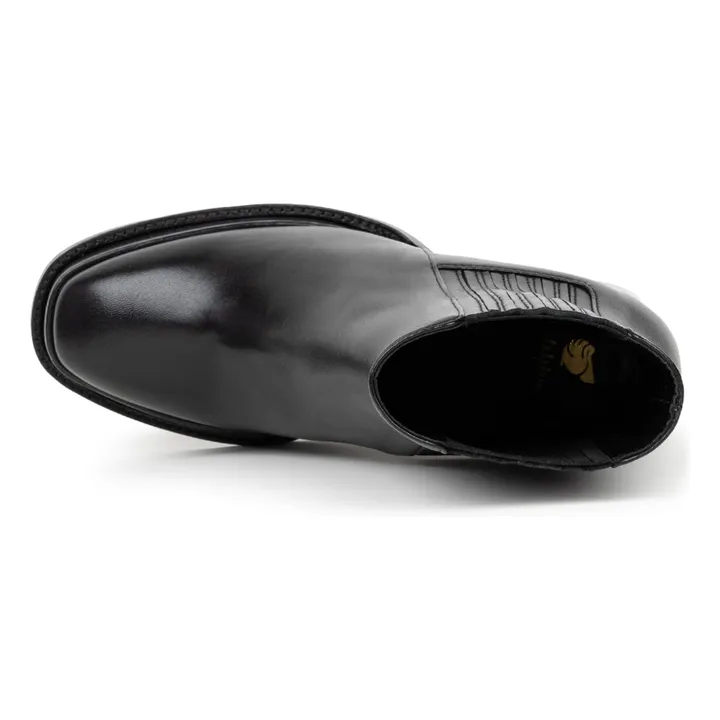 Boots Deva Cuir d'Agneau | Noir- Image produit n°2
