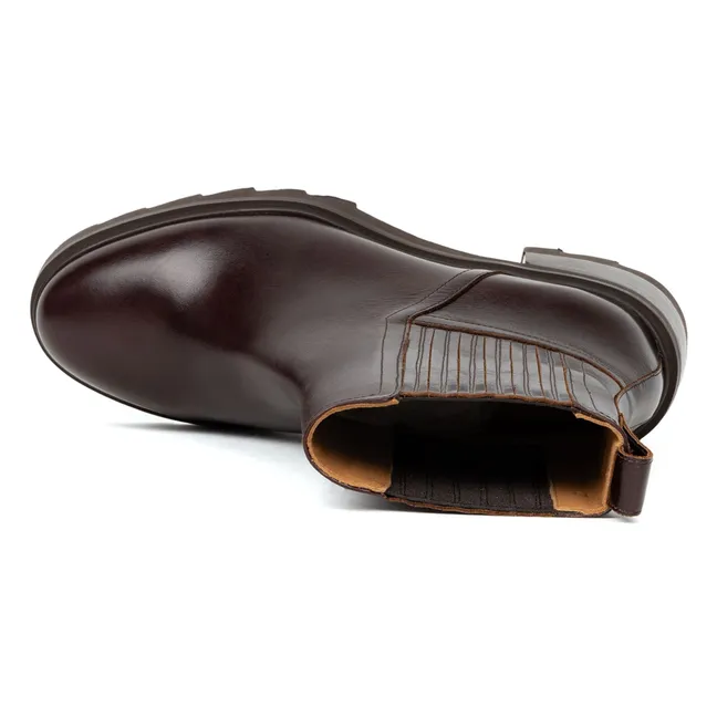 Stiefeletten Lison Leder | Kaffee