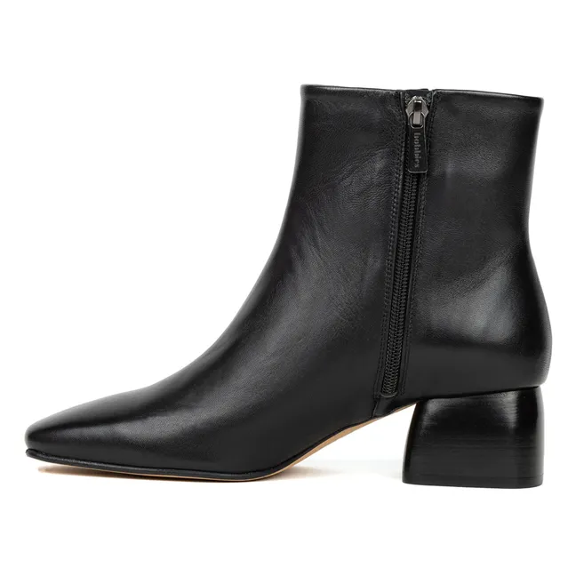 Boots Janis Lammleder | Schwarz