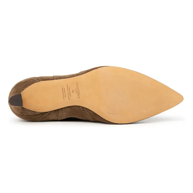 Boots Eloisa Suède | Brun kaki