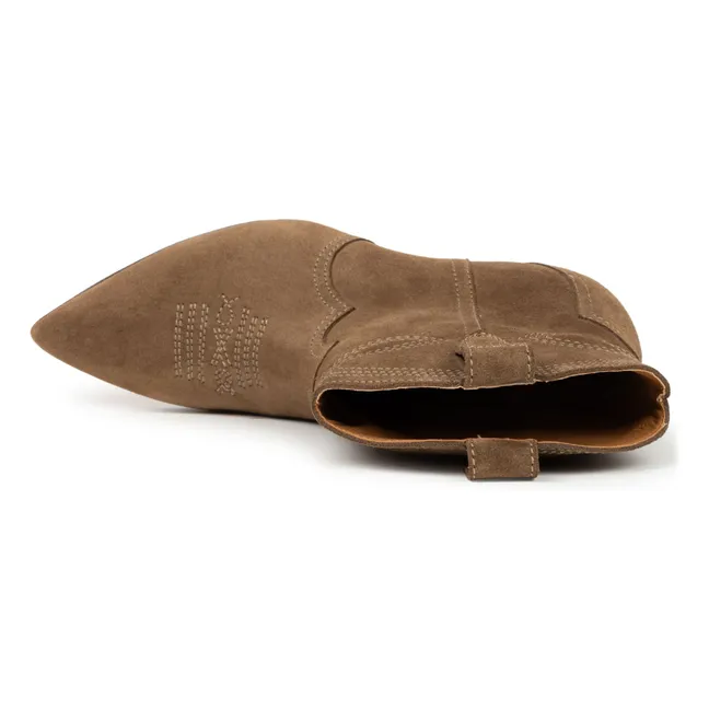 Stiefeletten Eloisa Wildleder | Khaki-braun