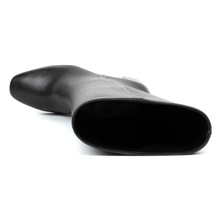 Bottes Hisaé Cuir d'Agneau | Noir- Image produit n°4