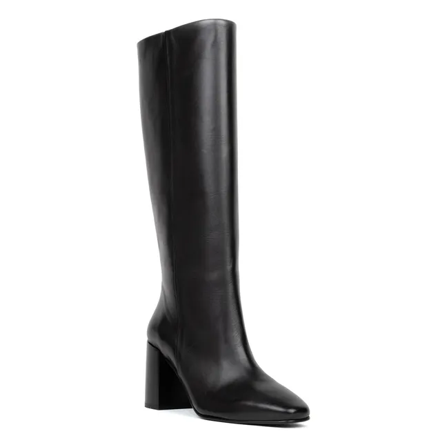 Botas Hisaé de piel de cordero | Negro